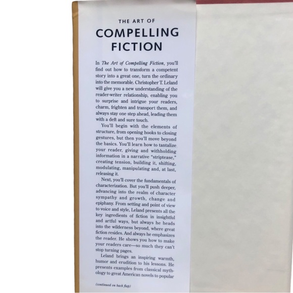 The Art of Compelling Fiction, How to Write a Page Turner Hardcover Book - Picture 3 of 6